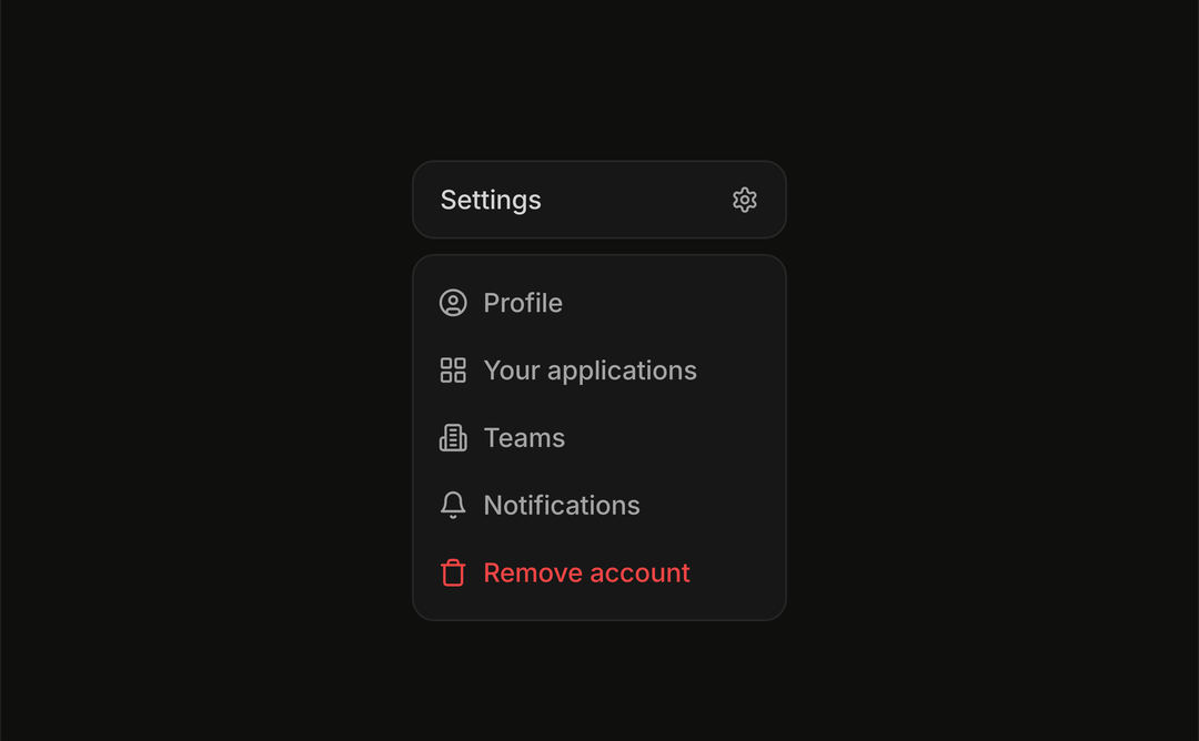 Dropdown Menu