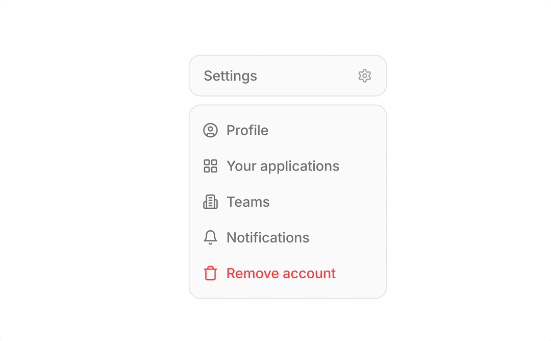 Dropdown Menu