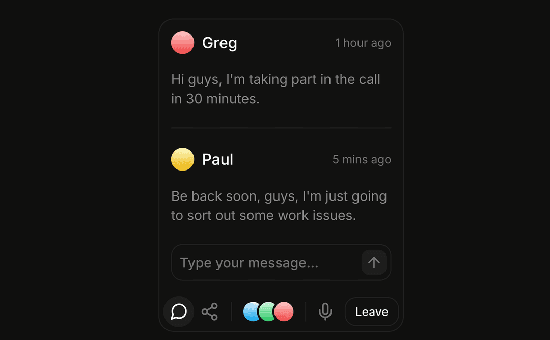 Party Voice Toolbar